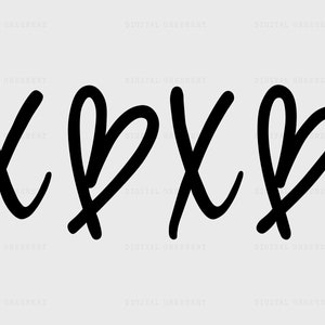 Hugs and Kisses SVG PNG PDF, Xoxo Svg, Heart Svg, Valentines Svg, Love ...