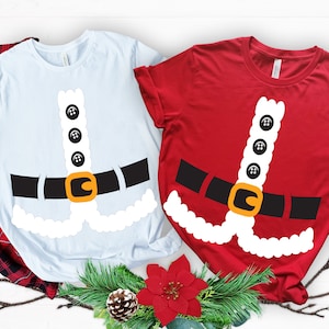 Camisa de Papai Noel Svg, Traje de Papai Noel Svg, Traje de Papai Noel Svg, Png para criança adulta, arquivo de download instantâneo para Cricut, Sublimação, Camisa de Natal