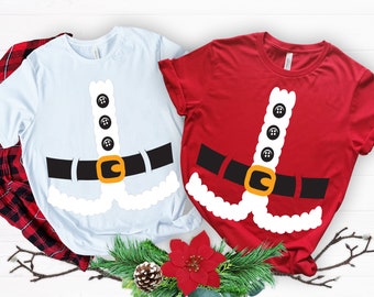 Santa Claus Shirt Svg, Santa Costume Svg, Santa Suit Svg, Png for Kid Adult, Instant Download File for Cricut, Sublimation, Christmas Shirt