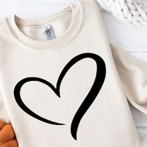 Open hart, hart, digitale download, zwart hart, SVG, PNG, PSD, ai, dxf, jpg