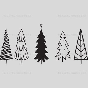 Christmas Tree Svg Bundle, Christmas Svg, Christmas Tree Svg, Christmas Clipart, Christmas Tree Png, Christmas Digital,Cricut,Silhouette,Dxf