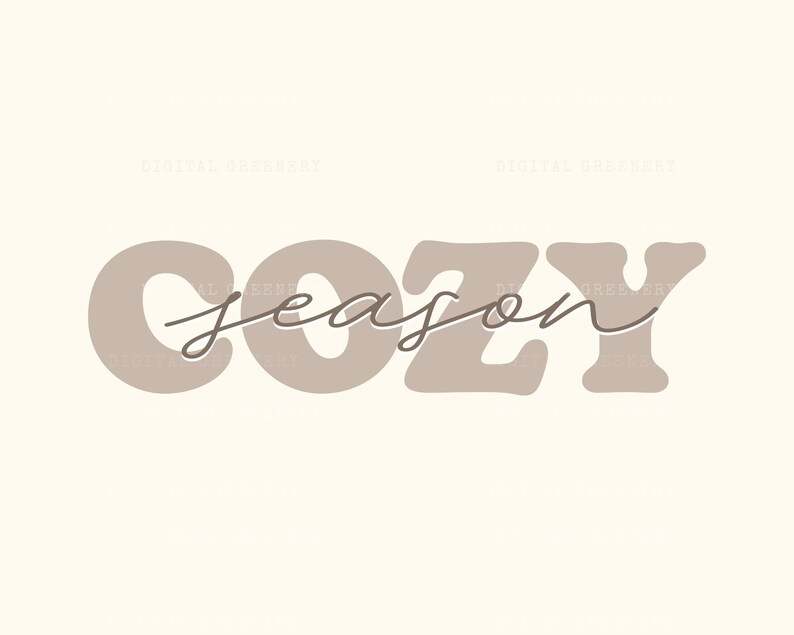 Cozy Season SVG PNG Cut File, Fall Christmas Halloween Winter SVG, Cozy ...