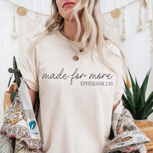 Gemacht für mehr SVG, Christian Design, Epheser Design, Jesus Inspirierende Design, Achtsamkeit Zitat Design, Inspirational Design, Religiöses Design, Glaube