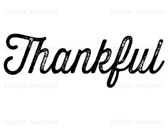 Immagine SVG con scritta "Gratitudine", clipart per il Giorno del Ringraziamento, file di taglio autunnale (download digitale)