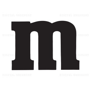 Letra m svg, psd, dxf, ai, jpg, png, letra M traje svg, letra minúscula m, m y m svg, m y m, m Diseño de camiseta, Ideas de disfraces para niños