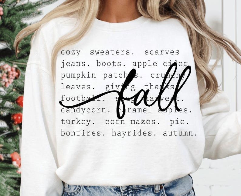 Fall Svg, Fall Png, Fall Shirt Svg, Fall Shirt Design, Fall Words Svg Png File, Digital Download, Cozy Season Svg, Cozy Png, Halloween Svg