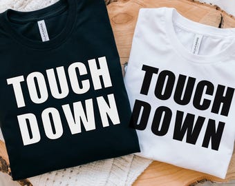 Touchdown Football PNG, Preppy Game Day Shirt Design (Digital Download)