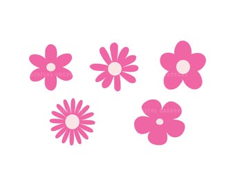 Rosa Gekritzelblume svg, dxf, eps, png, jpg, Blumengekritzel png, Blumengekritzelvektor, Blumengekritzel svg, Blumengekritzel Clipart, Gekritzelblume