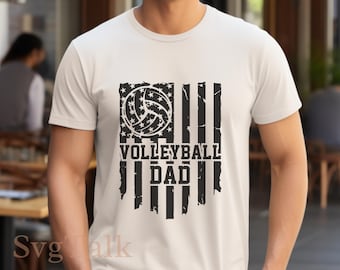 Volleyball Dad SVG PNG | Sports Dad Shirt Design | Father's Day Cricut Silhouette Cut File | Digital Download