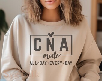 CNA Mode SVG PNG | Certified Nursing Assistant Shirt Design | Nurse Cricut Silhouette Cut File | Digital Download