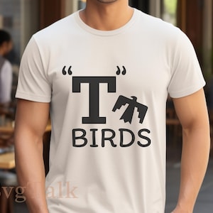 T birds Svg | Grease Svg | Retro Vintage Svg | Men Costume Svg | Love Legend Svg | Halloween Party Svg | Funny Fly Bird Svg | Black Bird Svg