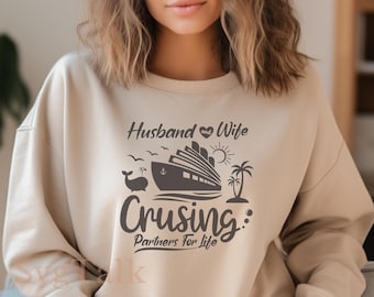 Cruising Partners For Life SVG: Husband and Wife Vacation Design (Digital Download