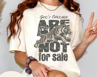 God's Children Are Not For Sale T-Shirt, Comfort Color Shirt, Save The Children, Vintage Distorted Art, God's Children, Christian Apparel