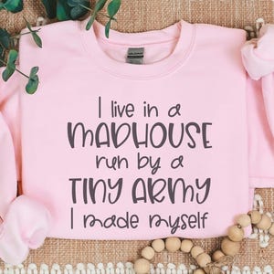 Suéteres divertidos para mamás, suéter cómodo de cuello redondo unisex, regalo divertido para mamá, regalo divertido para esposa, regalo divertido de Navidad para mamá, regalo de cumpleaños para mamá