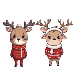 Baby reindeer  SVG, Baby Reindeer PNG, Christmas Reindeer Svg Bundle, Christmas sweater reindeer SVG, Cute Reindeer svg, sublimation, cricut
