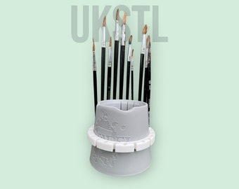 Paint brush holder add on for citadel water pot from games workshop