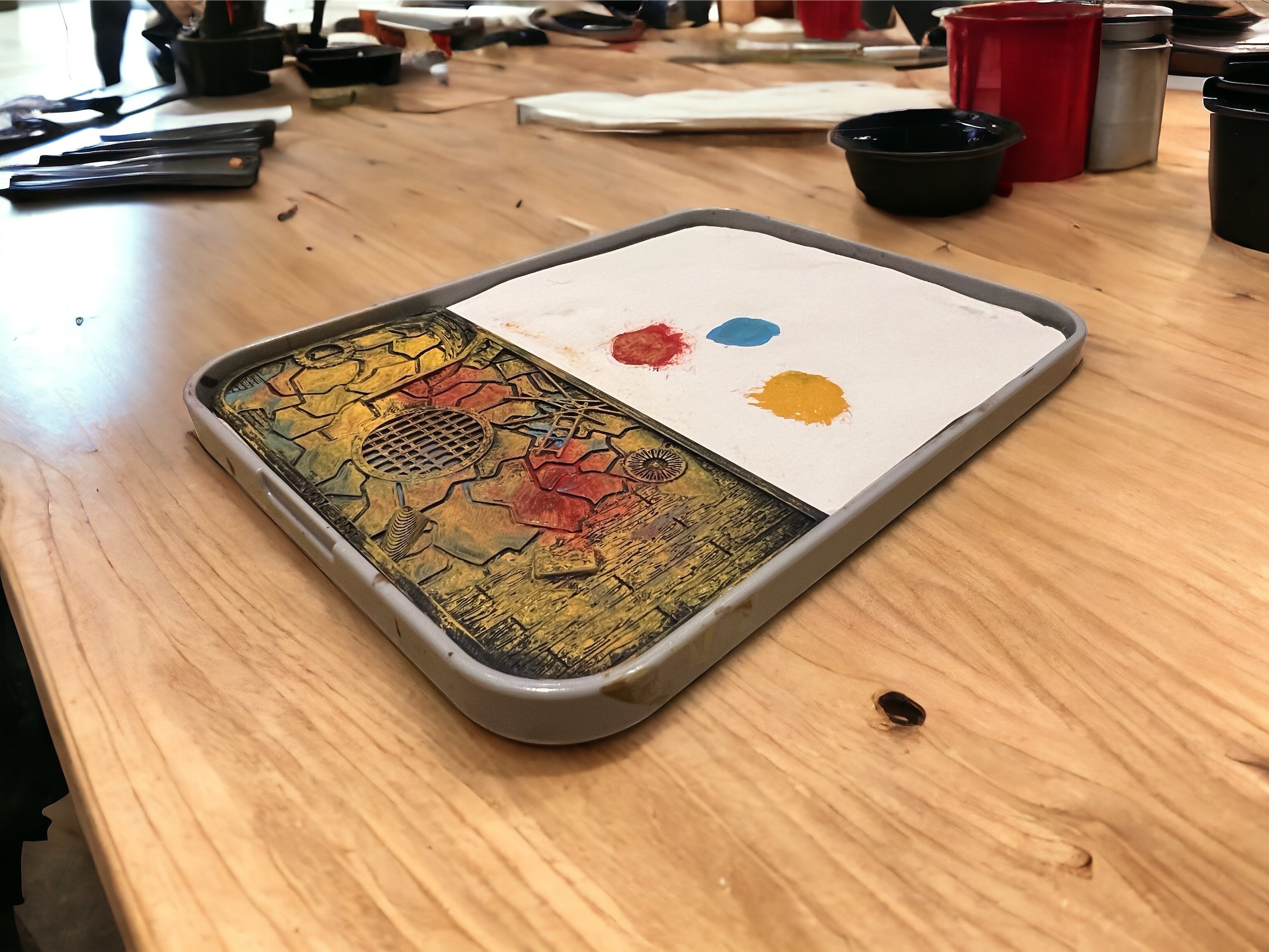 Texture dry palette for dry brushing
