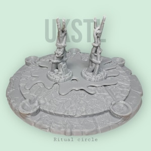 Set di terreni rituali da 28-32 mm – Accessori dettagliati per miniature di giochi da tavolo o giochi di ruolo