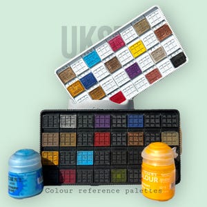 Colour reference Palette for Miniature Painters - Perfect For Contrast Paints