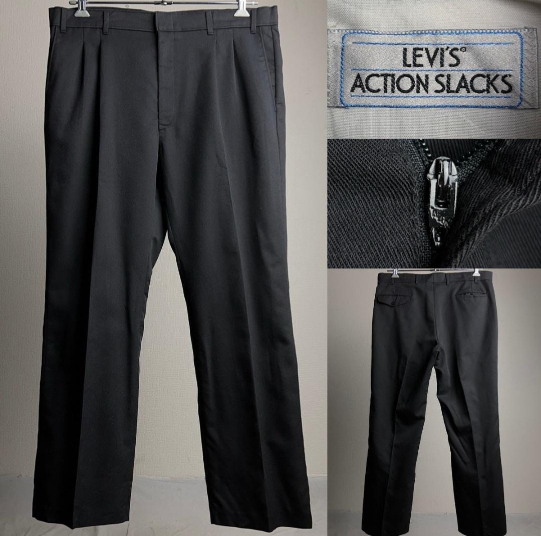 Levi Action Slacks Black - Etsy