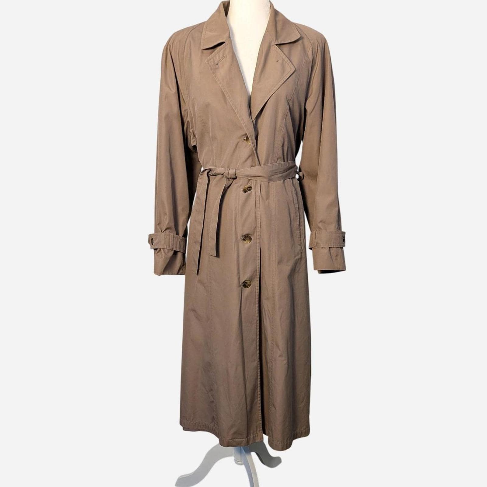 ジャケット・アウター vintage London Fog long trench coat Vintage 'london Fog' Green Floral Light Weight Trench Coat