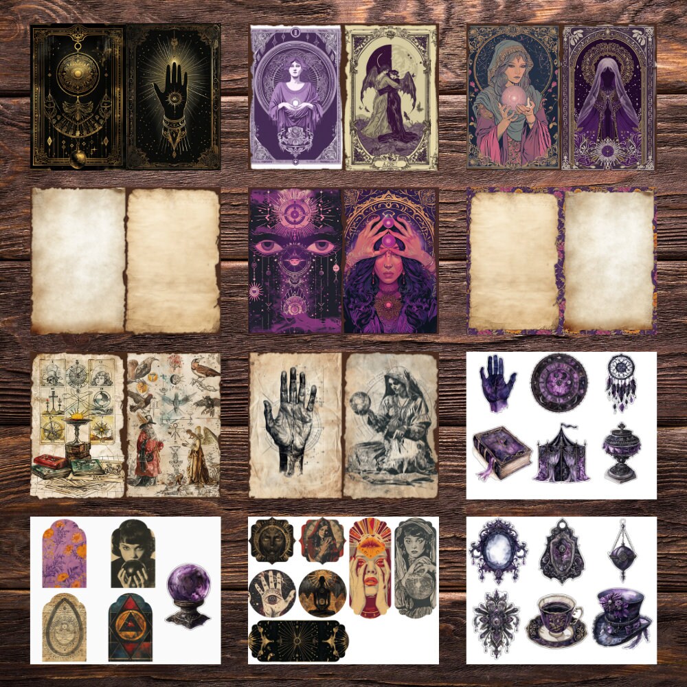Fortune Teller Vintage Junk Journal Kits | Printable Pages and Ephemera ...