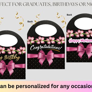 Handbag Gift Box, Designer Handbag Gift Box, Luxury Handbag Gift box, Canva template, PNG File, Vending machine, Graduation, Mother's Day image 2