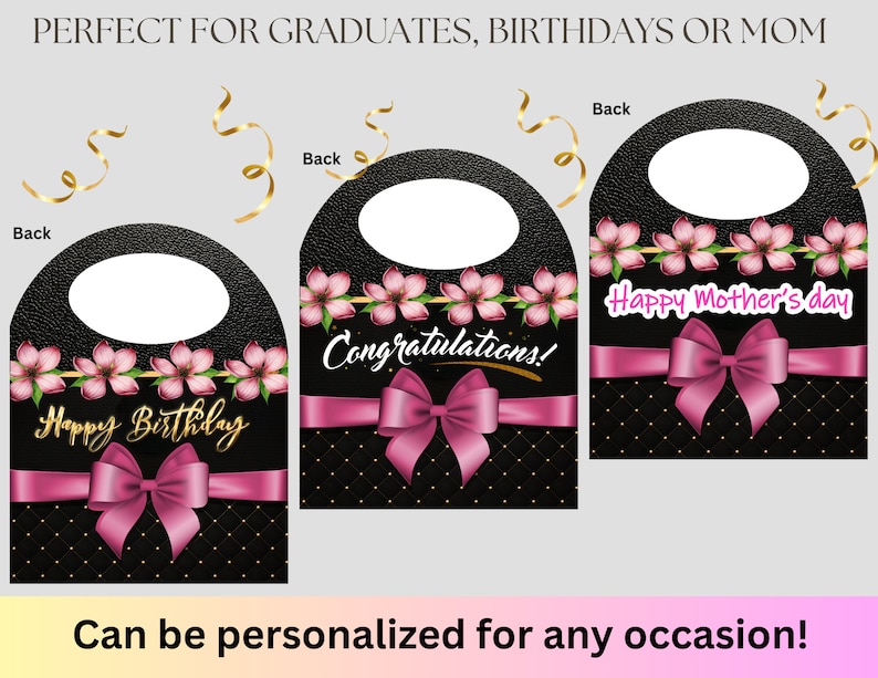 Handbag Gift Box, Designer Handbag Gift Box, Luxury Handbag Gift box, Canva template, PNG File, Vending machine, Graduation, Mother's Day image 2