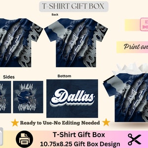 Confezione regalo per t-shirt, Confezione regalo per borsetta, Confezione regalo per lo sport, Confezione regalo per maglia, Modello Canva, File PNG, Modello scatola per magliette, Regalo per il calcio