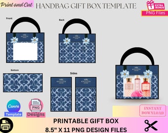 Handbag Gift Box, Designer Handbag Gift Box, Luxury Handbag Gift box, Canva template, PNG File, Vending machine, Graduation, Mother's Day