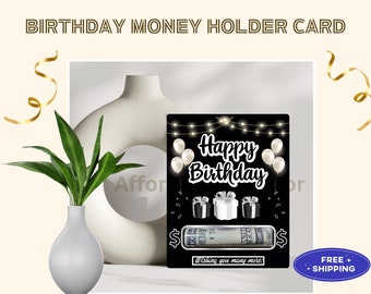 Birthday Money Card, Money Holder Gift Card, Daughter, Cash for Teen, Money Gift Ideas, Cash Card, Greeting Card, Son, Gift for Him, Her