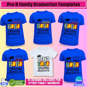 Kids Graduation Shirt, Kids shirt template, Kids Shirt Design, Graduation template, Canva Template, Pre-K grad