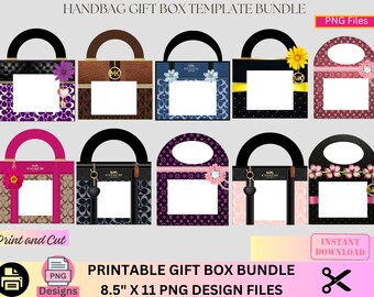 Ultieme handtas geschenkdoosbundel, designer handtas geschenkdoos, luxe handtas geschenkdoos, PNG-bestand, automaat, afstuderen, Moederdag