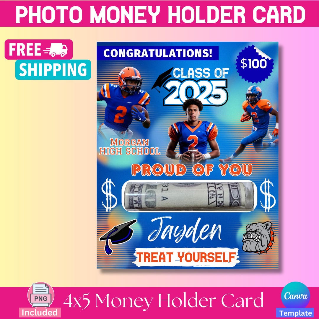 Graduate Photo Money Holder. Grad Gift, Graduation, Money Card