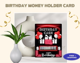 Birthday Money Card, Money Holder Gift Card, Daughter, Cash for Teen, Money Gift Ideas, Cash Card, Greeting Card, Son, Gift for Him, Her