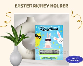 Easter Money Holder Card, easter gift, kids easter, Easter cash idea, easter basket, easter party, easter egg hunt gift, boys girls easter