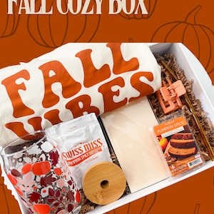 Fall Cozy Gift Box Fall Gift Idea Birthday Gift for Friend Cozy Fall Vibes Cozy Gift Box Autumn Cozy Box Gift Idea for Her Birthday Gift Box