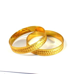 Gold Plated Bangles, Gift For her, Designer Bangles, Gift For Mom