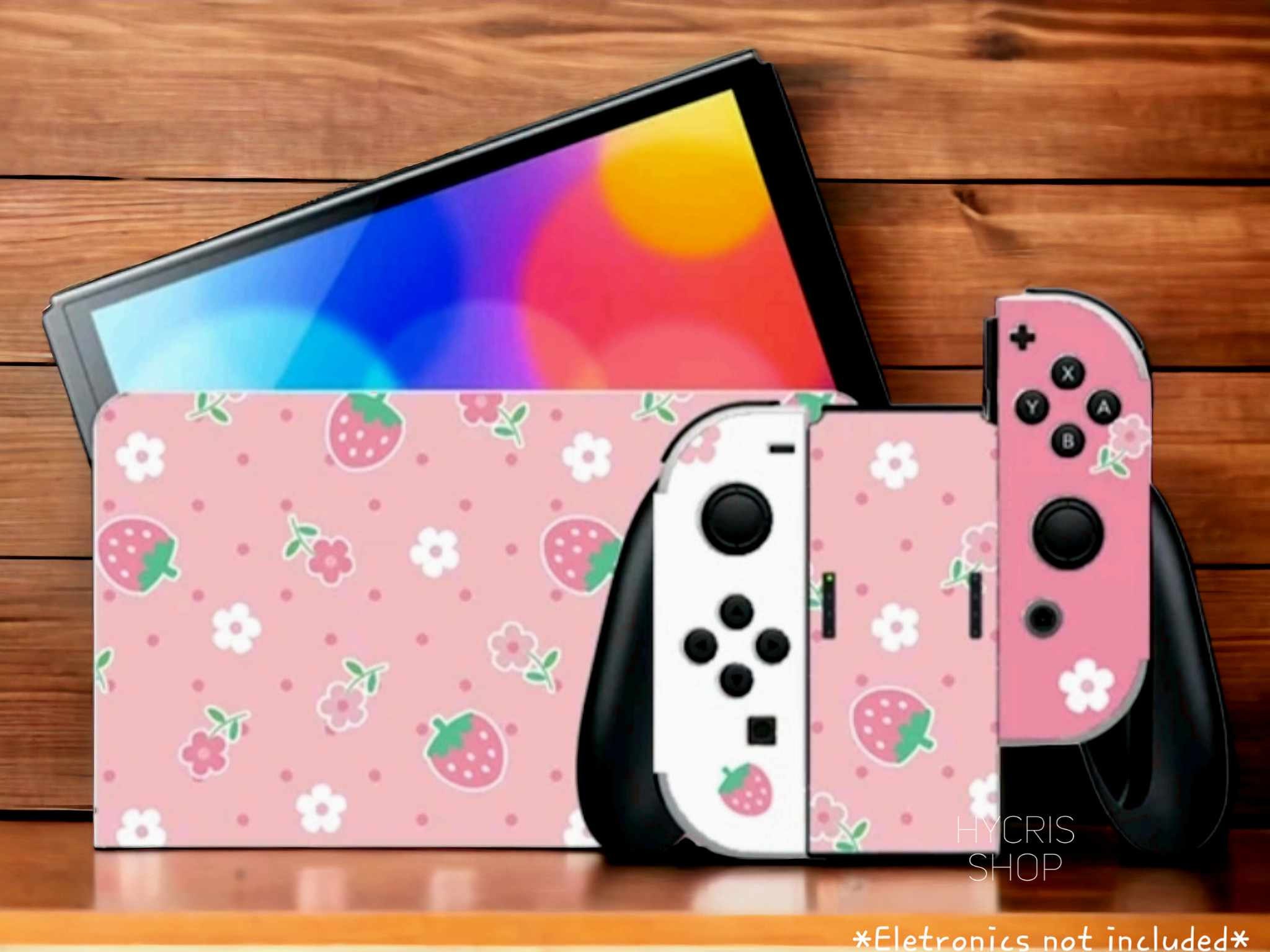Peach-y and Flower Daisy Nintendo Switch Custom Joy-Cons