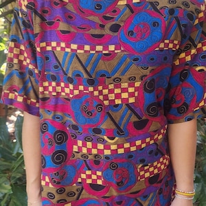 Vintage Geometric Blouse Size  M/L