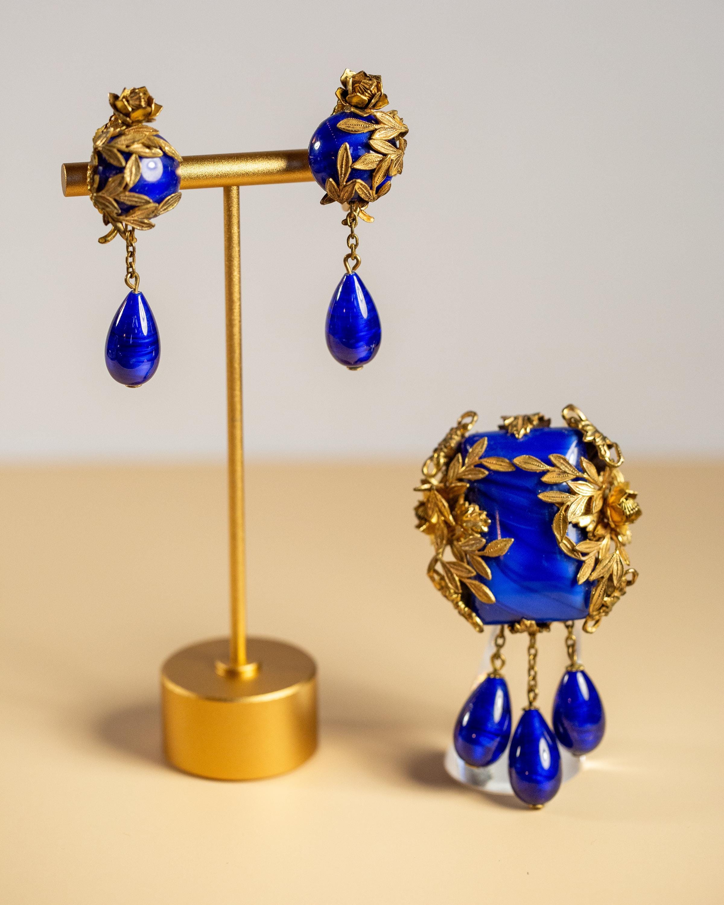 Vintage Miriam Haskell Earrings - Etsy