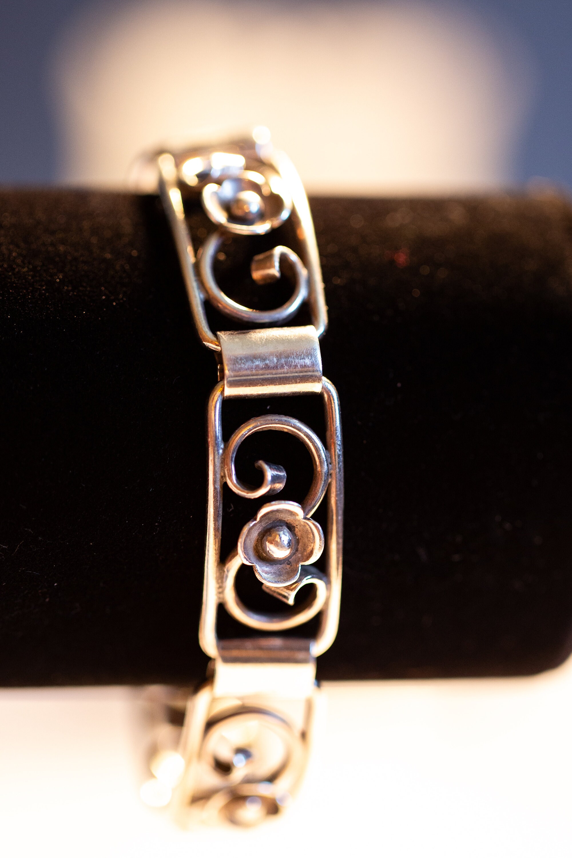 Sterling Silver Bracelet Danish Viggo Pedersen Signed V.P. Vintage