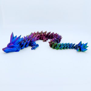 3D Printed Articulated Crystal Dragon