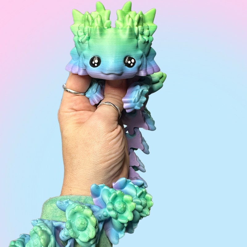 Axolotl 3d Printed Dragon - Etsy