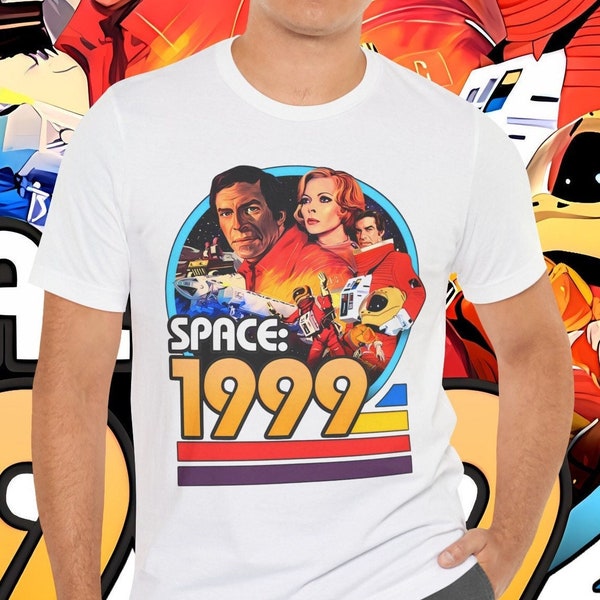 Space 1999 TV Series T-shirt. Classic 1970s Sci-fi show about Moonbase Alpha with Martin Landau Barbara Bain. GenXT4Me Tee