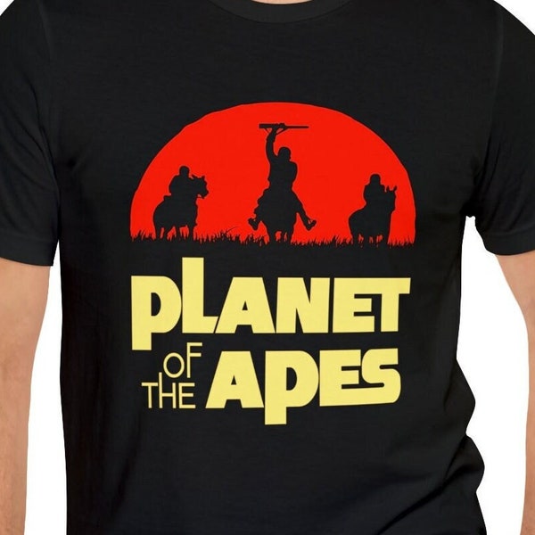 Planet of the Apes Movie 1968 T-shirt.  Popular Classic Adventure Sci-fi Film Tshirt.  GenXT4Me Tee Shirt