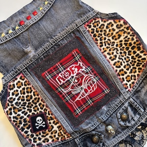 XXL Punk Rock Dog Battle Vest: NOFX Patch, Lace, Spikes