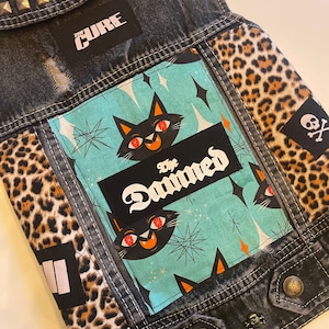XXL Punk Rock Studded Dog Battle Vest: Handmade Patches