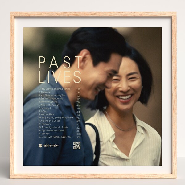 Past Lives Movie Soundtrack | Past Lives Film Score | A24 Film | A24 Wall Art | Music Gallery Wall | Personalised Gift | Custom Album Cover