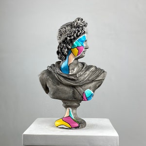 Sculpture Chat Pop Art H.29cm